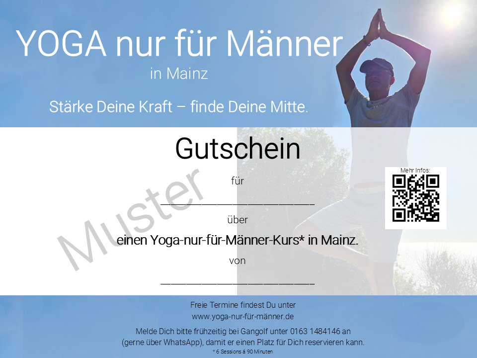 Yoga-nur-für-Männer Gutschein allg muster